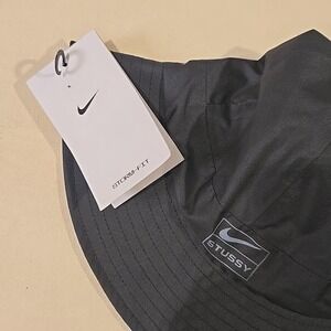 Nike Stussy Storm-FIT Bucket Hat S/M Black Unisex Utility Collab DQ7817-010 BNWT